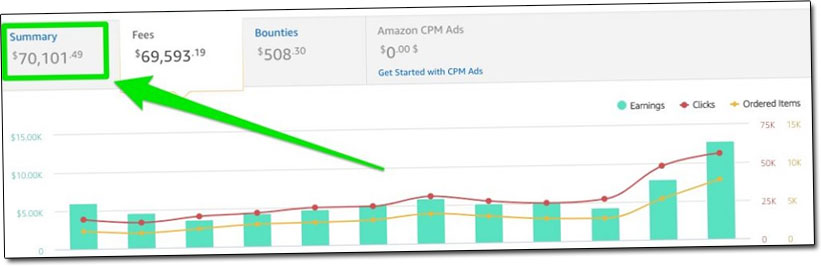 Amazon Affiliate Earnings