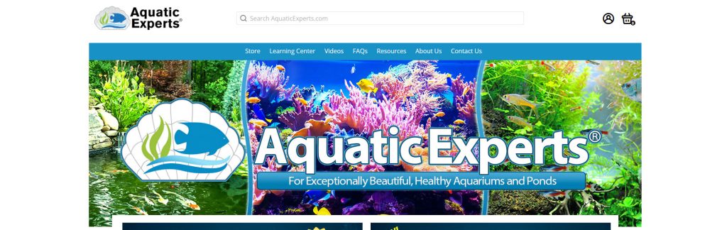 Aquatic Experts Website Screenshot