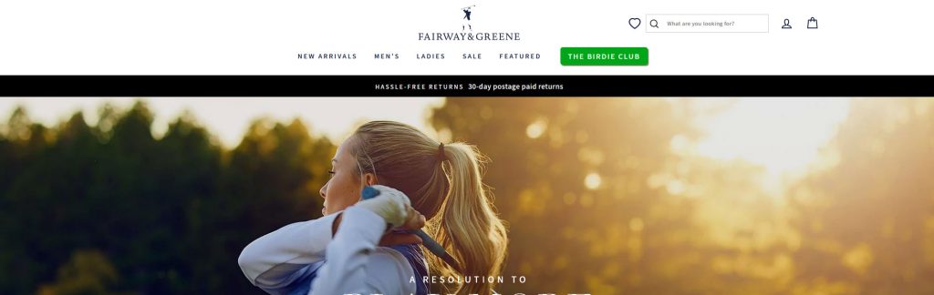 Fairway And Greene Website Screenshot