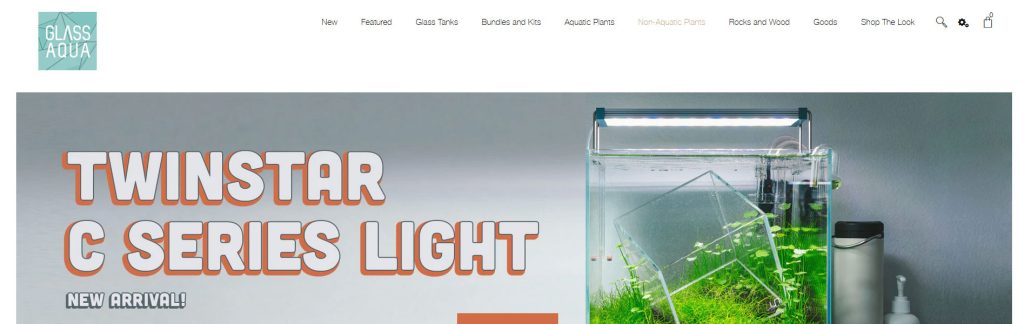 Glass Aqua Website Screenshot