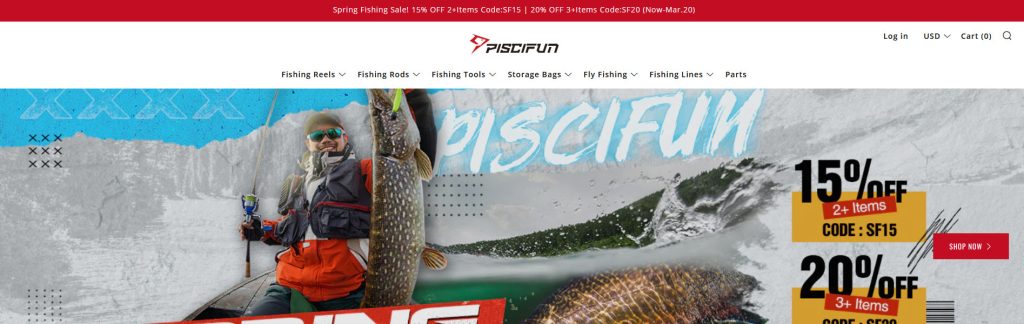 Piscifun Website Screenshot