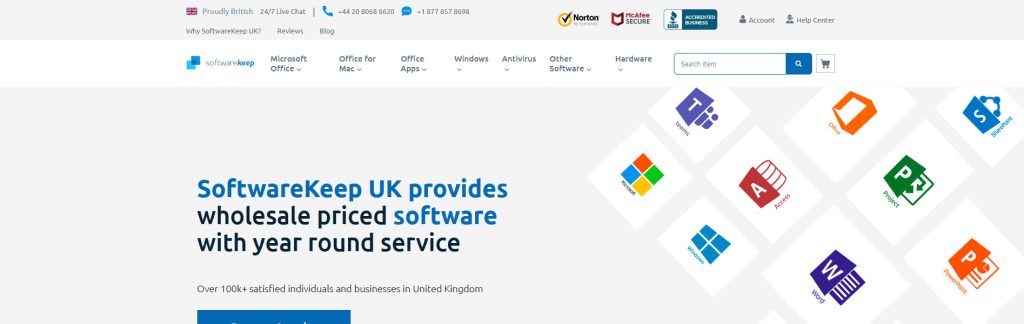 SoftwareKeep Website Screenshot