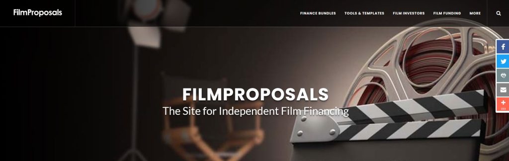 Film Proposals Website Screenshot
