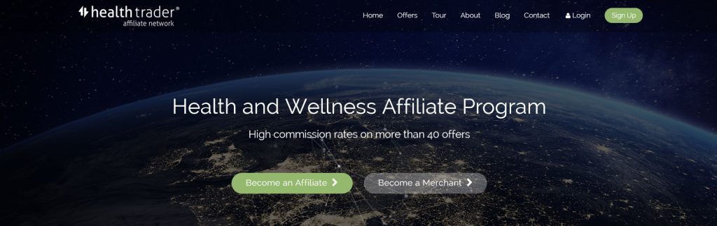 Health Trader Website Screenshot
