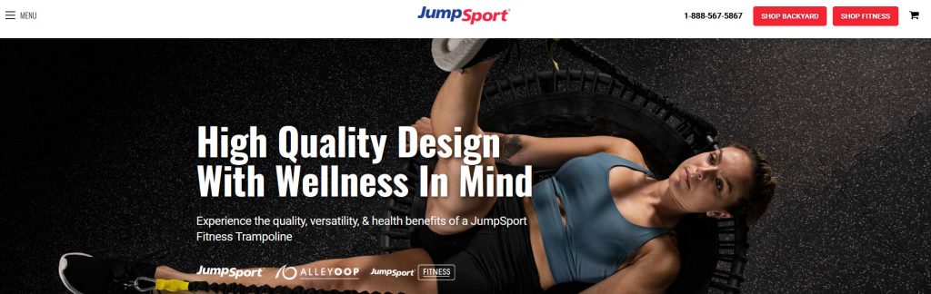 JumpSport Website Screenshot