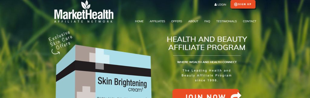 Market Health Website Screenshot