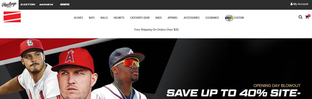 Rawlings Website Screenshot