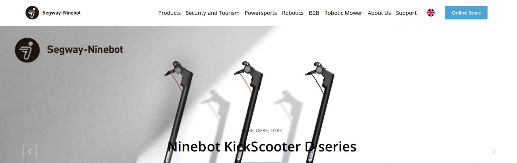 Segway Website Screenshot