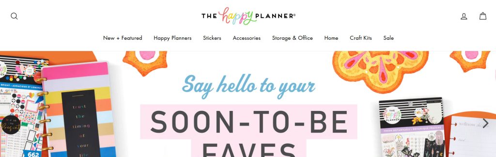 The Happy Planner Website Screenshot