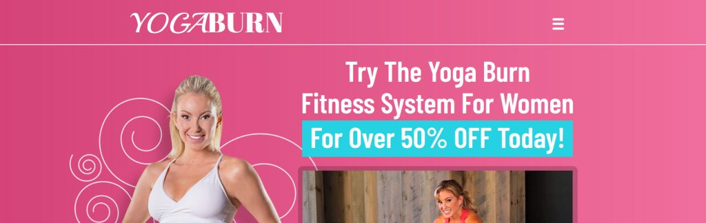 Yoga Burn Website Screenshot