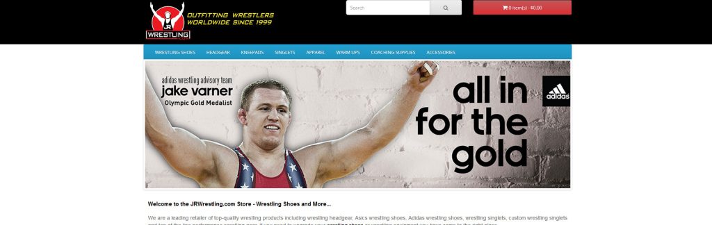 JR Wrestling Website Screenshot