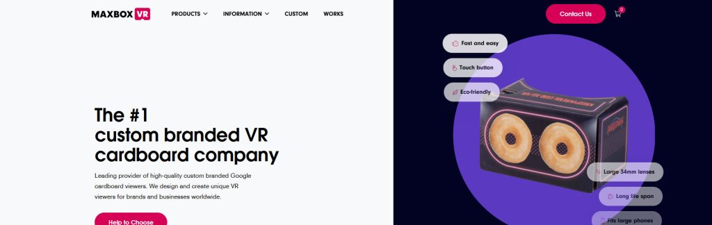 Maxbox VR Website Screenshot