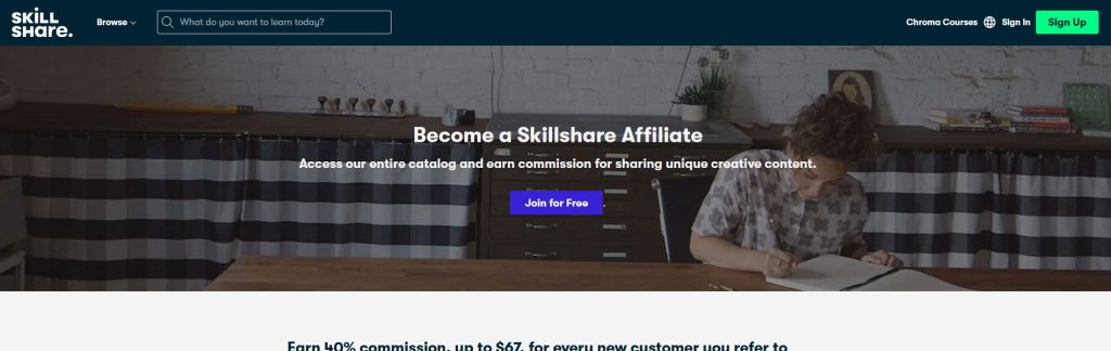 Skillshare Website Screenshot