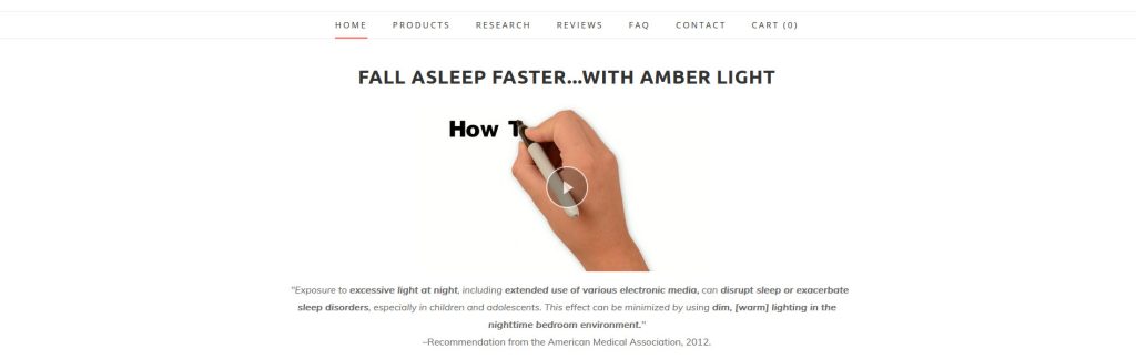 SomniLight Website Screenshot