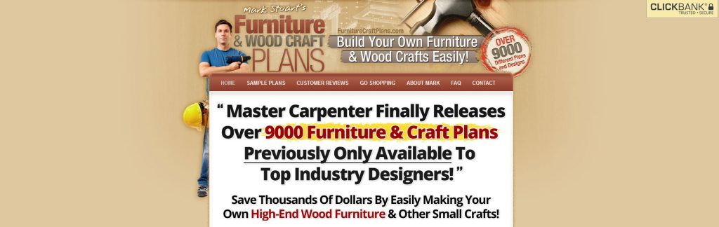 Furniture And Wood Craft Plans Website Screenshot