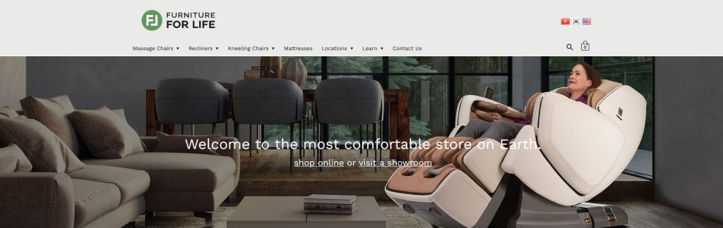 Furniture For Life Website Screenshot