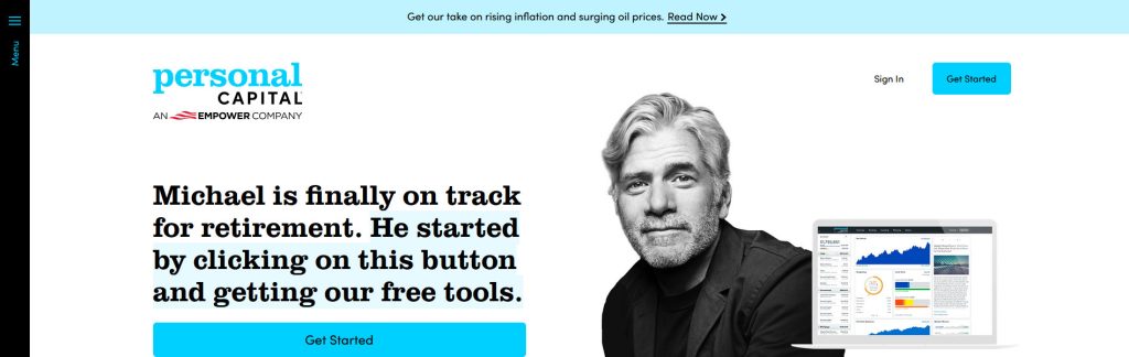 Personal Capital Website Screenshot