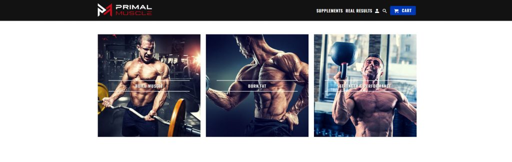 Primal Muscle Website Screenshot