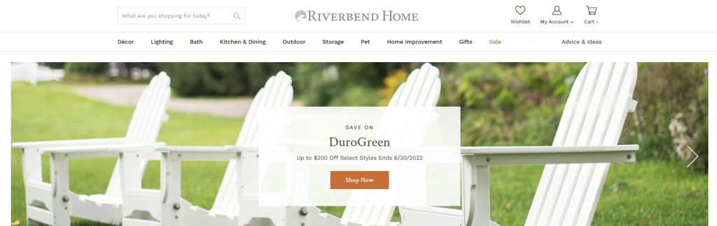 Riverbend Home Website Screenshot