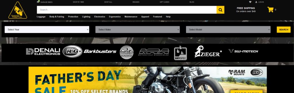 Twisted Throttle Website Screenshot