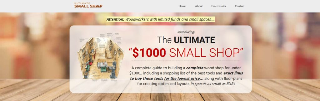 Ultimate Small Shop Website Screenshot