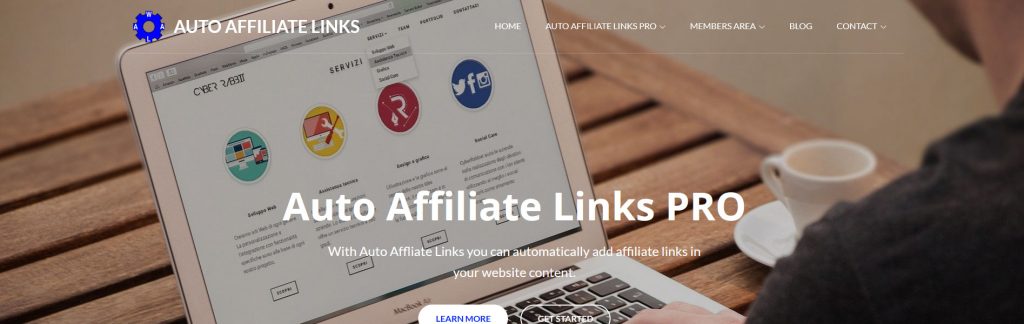 Auto Affiliate Links PRO Website Screenshot