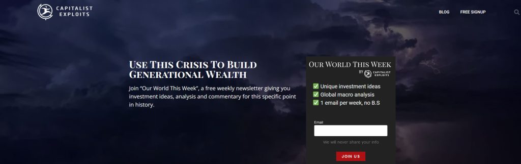 Capitalist Exploits Website Screenshot