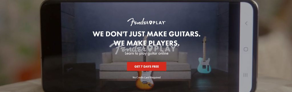 Fender Play Website Screenshot