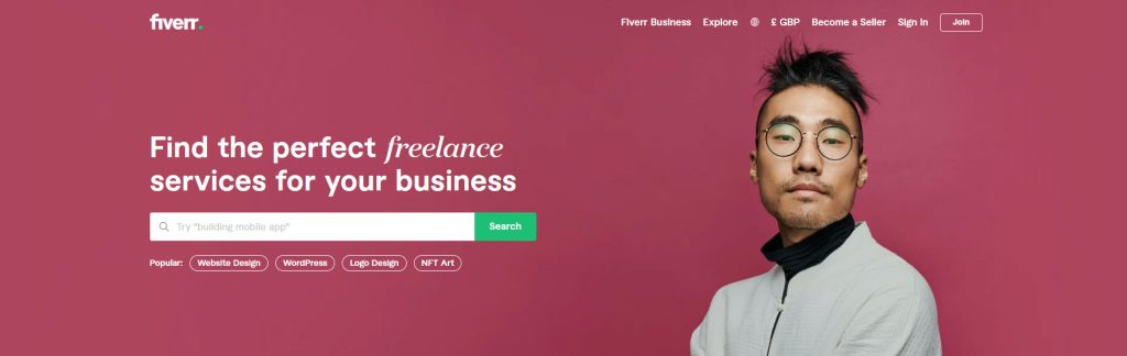 Fiverr Website Screenshot