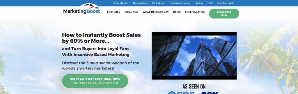 Marketing Boost Website Screenshot