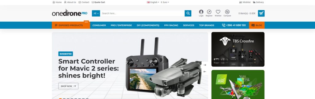 OneDrone Website Screenshot