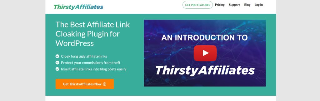 ThirstyAffiliates Website Screenshot