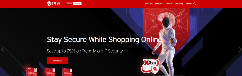 Trend Micro Website Screenshot