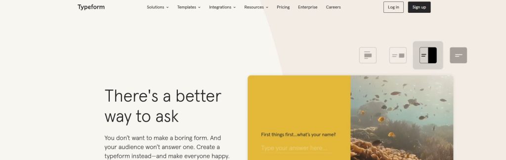 TypeForm Website Screenshot