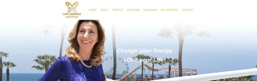 Life Energy Coaching Website Screenshot
