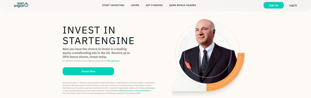 StartEngine Website Screenshot