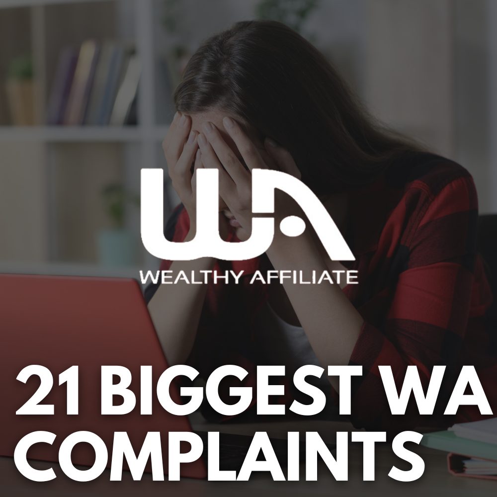 wealthy affiliate complaints