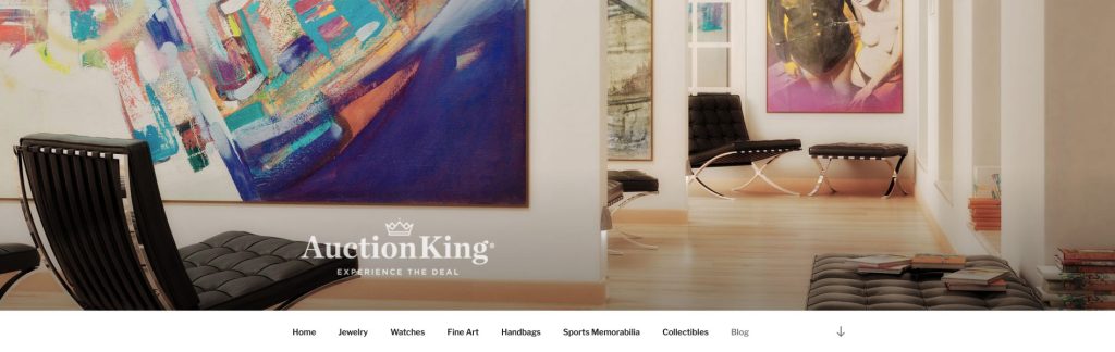 Auction King Website Screenshot