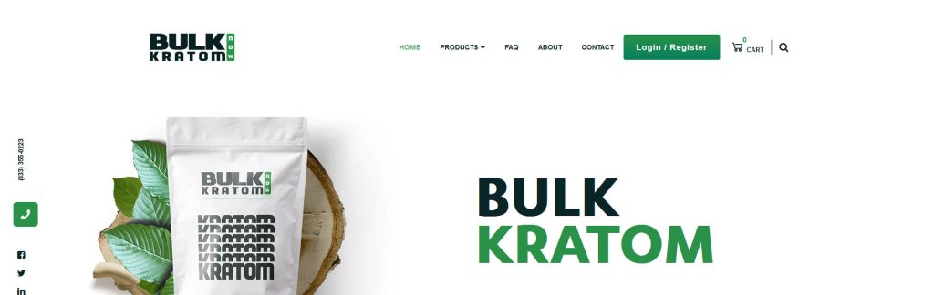 Bulk Kratom Now Website Screenshot
