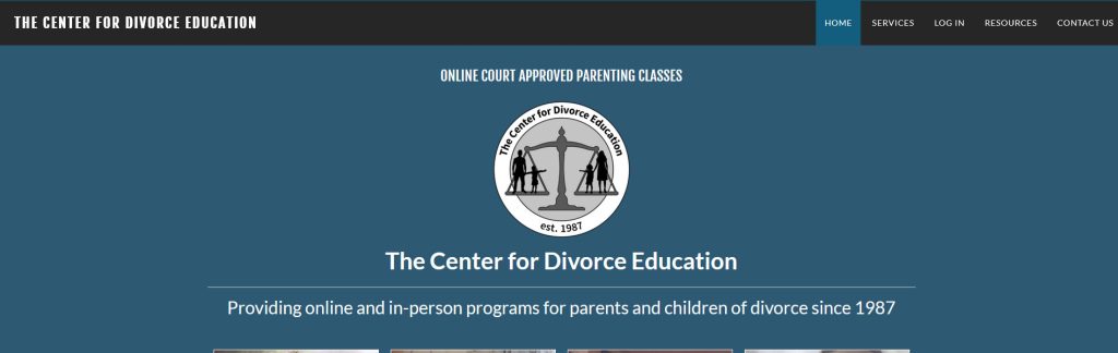 Center For Divorce Education Website Screenshot
