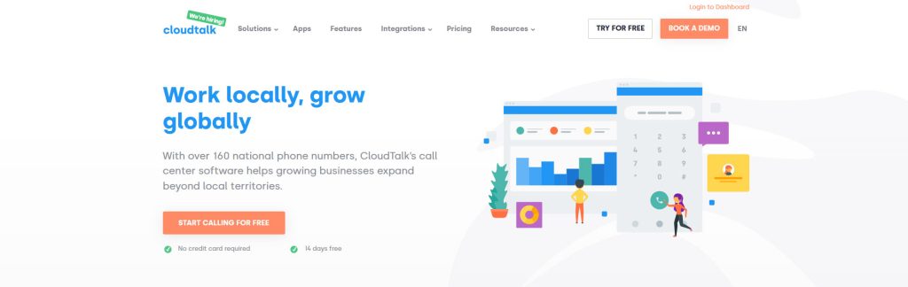 CloudTalk Website Screenshot