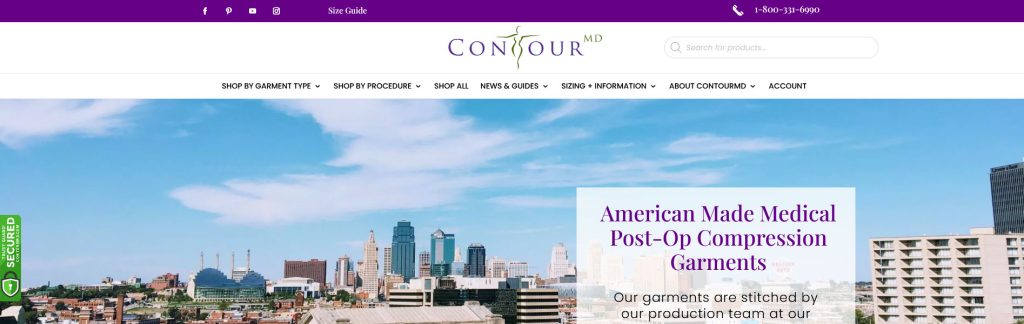 ContourMD Website Screenshot