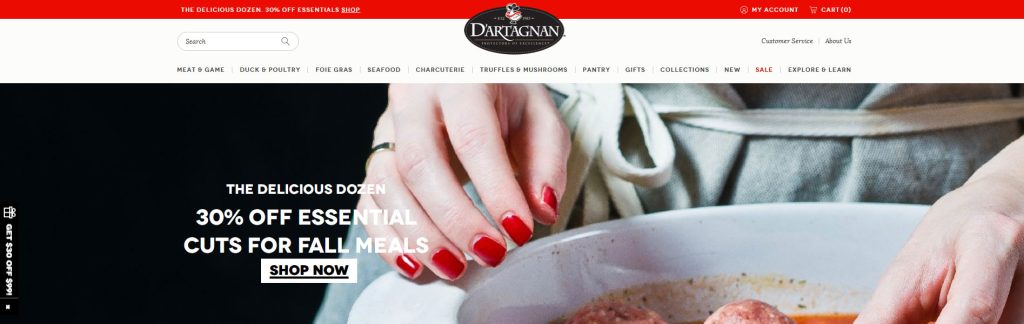 Dartagnan Website Screenshot