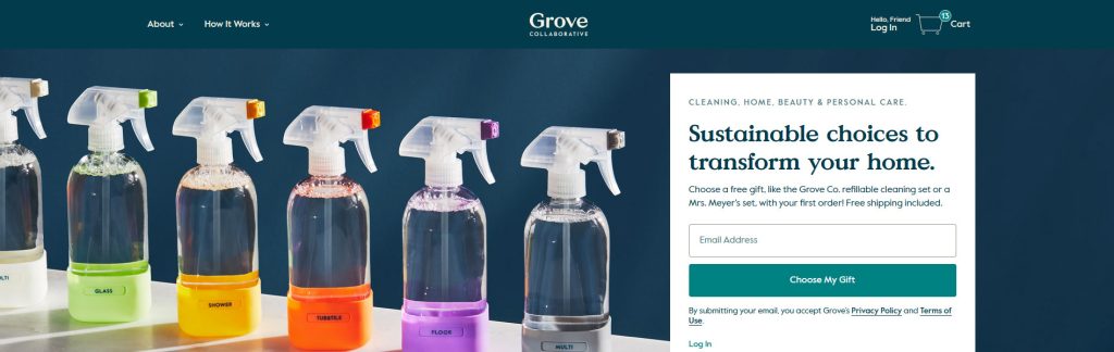 Grove Website Screenshot