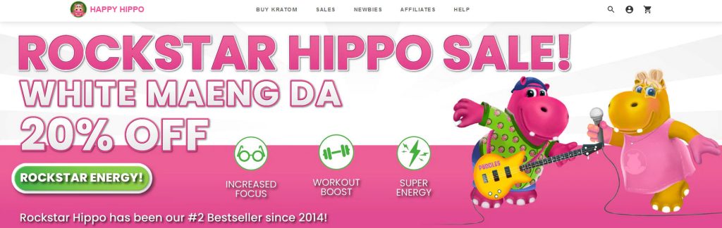 Happy Hippo Herbals Website Screenshot
