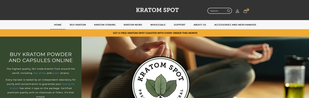 Kratom Spot Website Screenshot