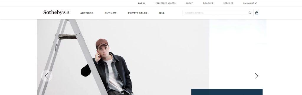 Sotheby's Website Screenshot