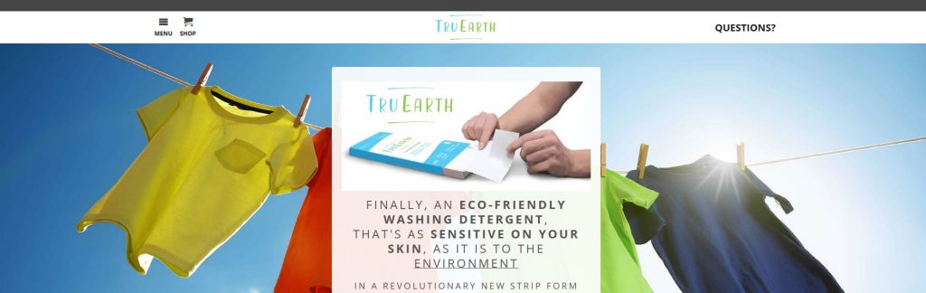 Tru Earth Website Screenshot