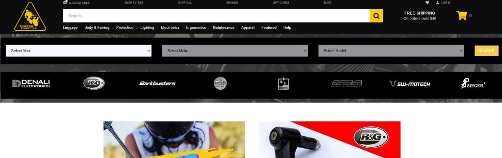 Twisted Throttle Website Screenshot