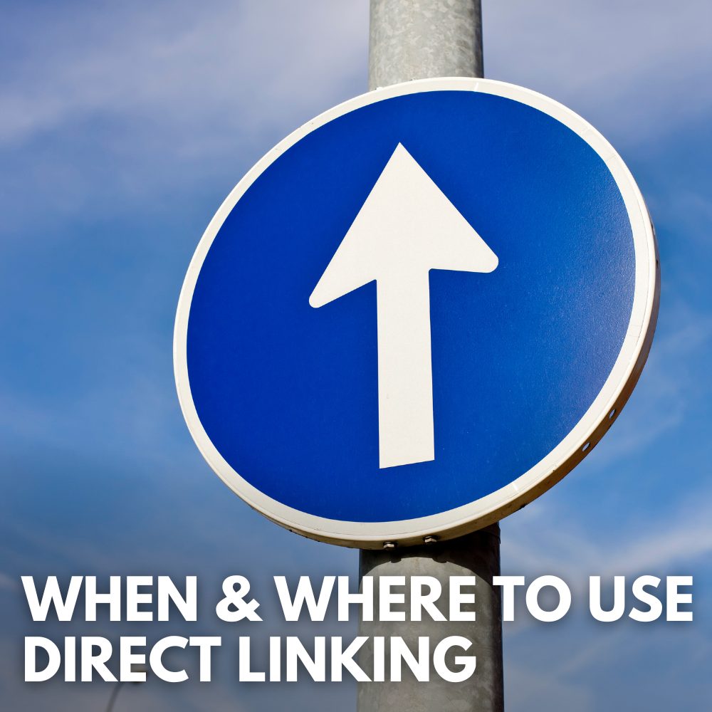 what is direct linking in affiliate marketing